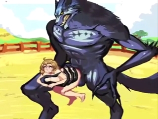 Big bad wolf fucking a tiny whore, animated XXX